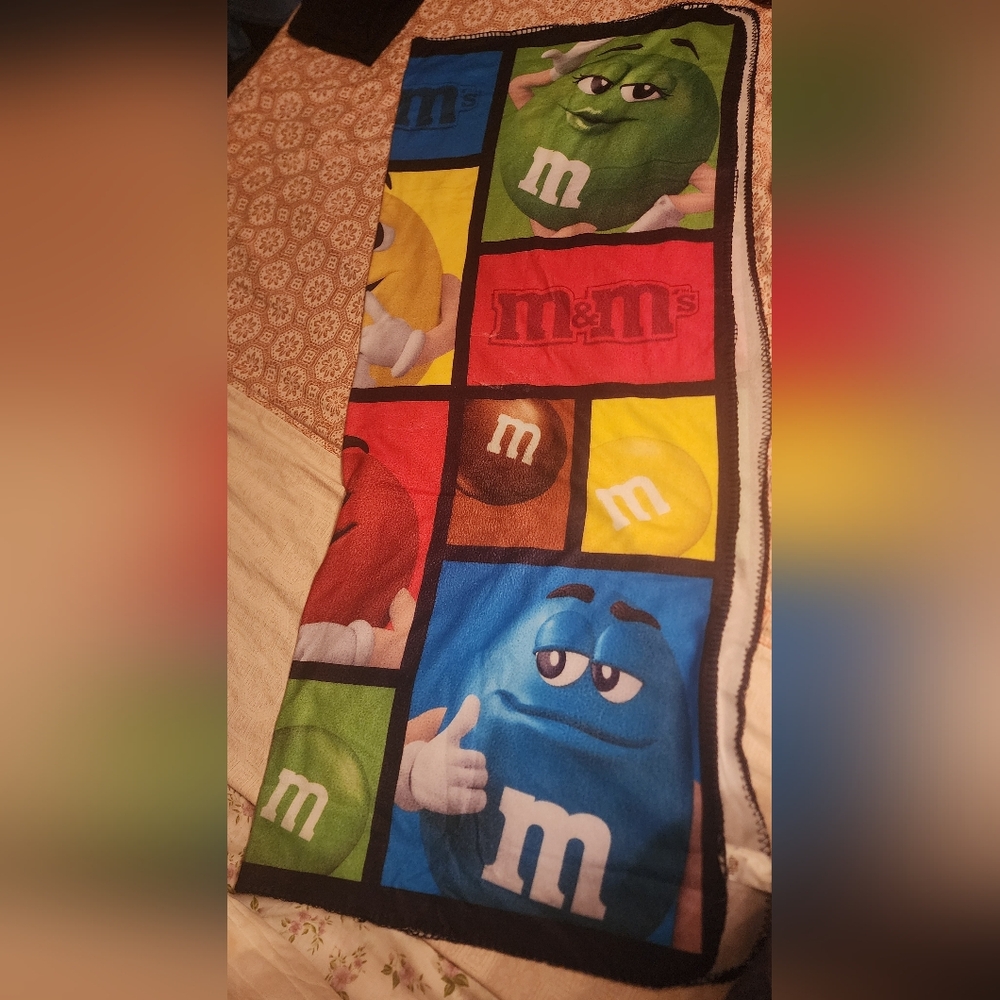 M&M throw blanket